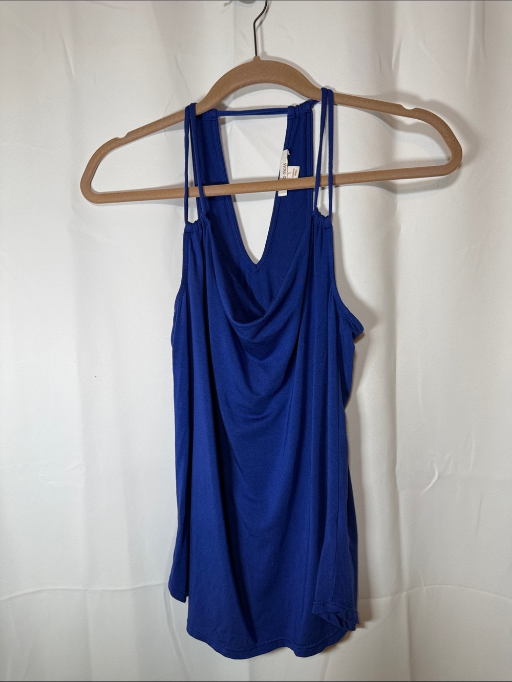 Ella Moss Cowl Neck Tank Top - Royal Blue